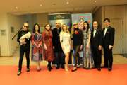 Opening Angel Film Awards Monaco Jury members & Producer, Director Dean Bentley, Rosana Golden, Japan team of movie Real Exocist