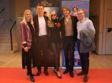AFA Monaco Press Photo Call with Mads & Chris Ostergaard Holm, actress Maja Simonson, actor Kristian Herlev