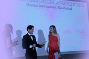 Congrats Feature Film 'BULLET TRIP' Japan wins 2 awards, Director Nozomu Kasagi on stage